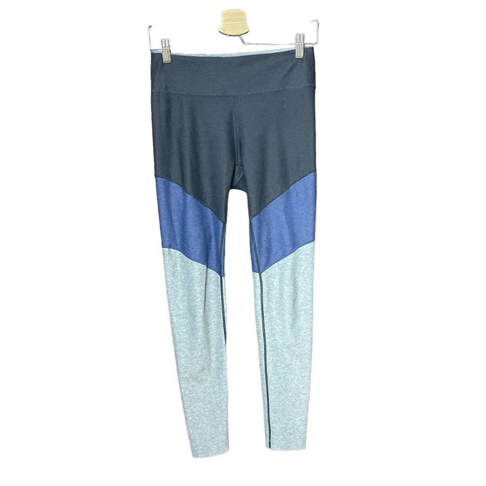 Outdoor‎ Voices Springs 7/8 Leggings Blue Tri Tone Size Medium